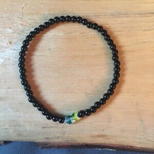 ❇️🖤 semiprecious jasper beaded bracelet